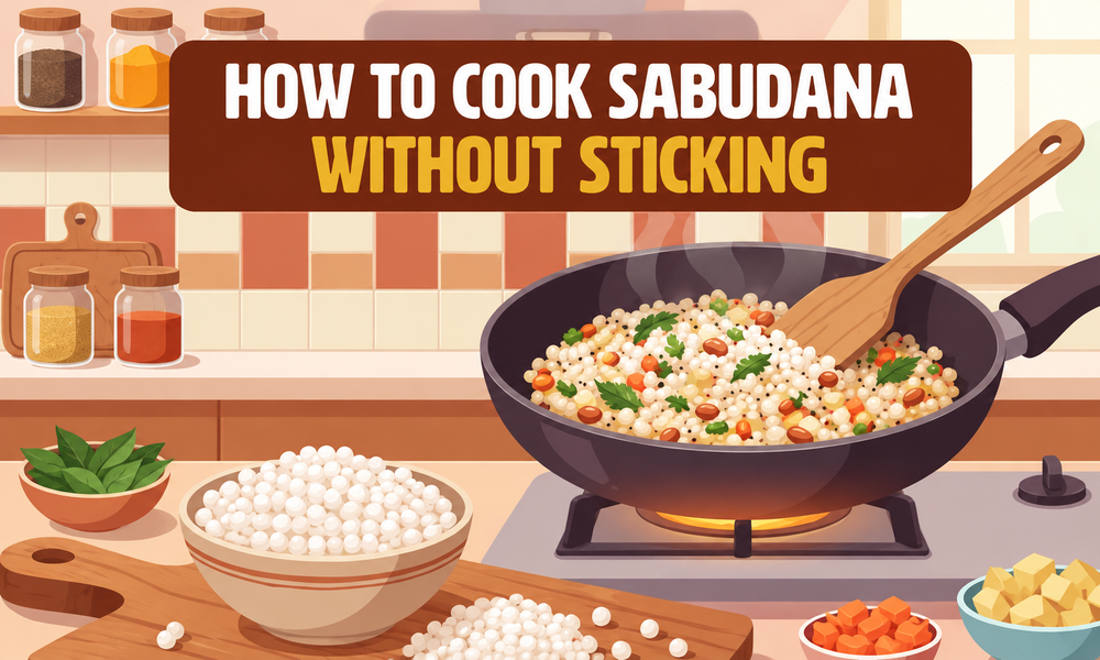 How to cook sabudana without sticking