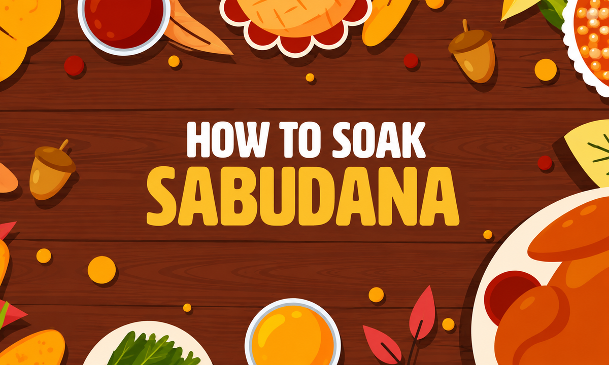 How to Soak Sabudhana(SAGO)?