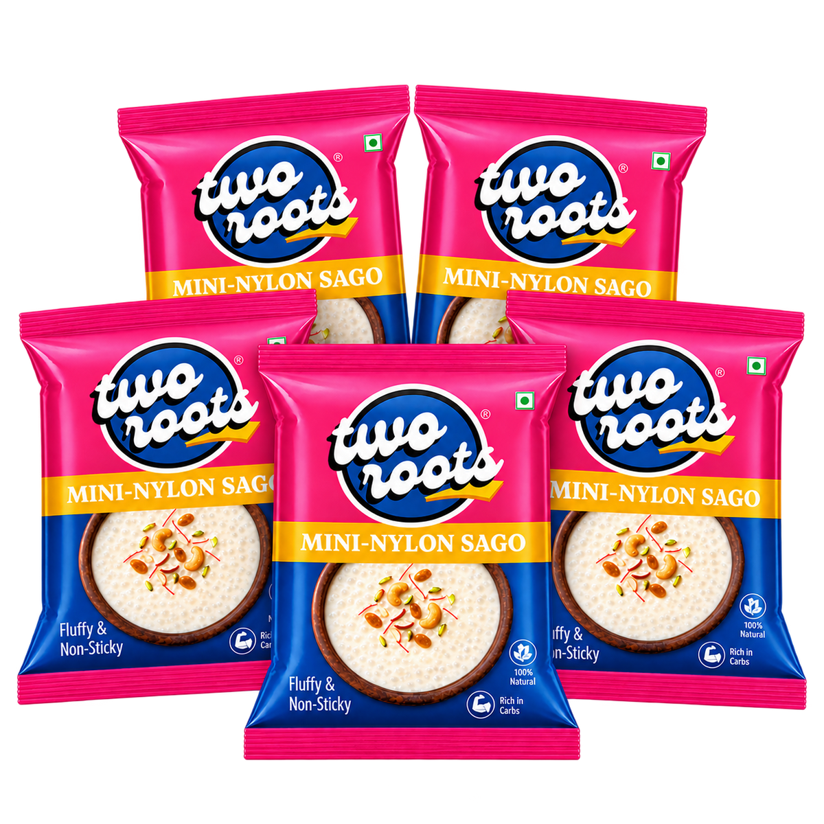 Mini Nylon Sabudana Pack of 5 (500g x 5 Packs)