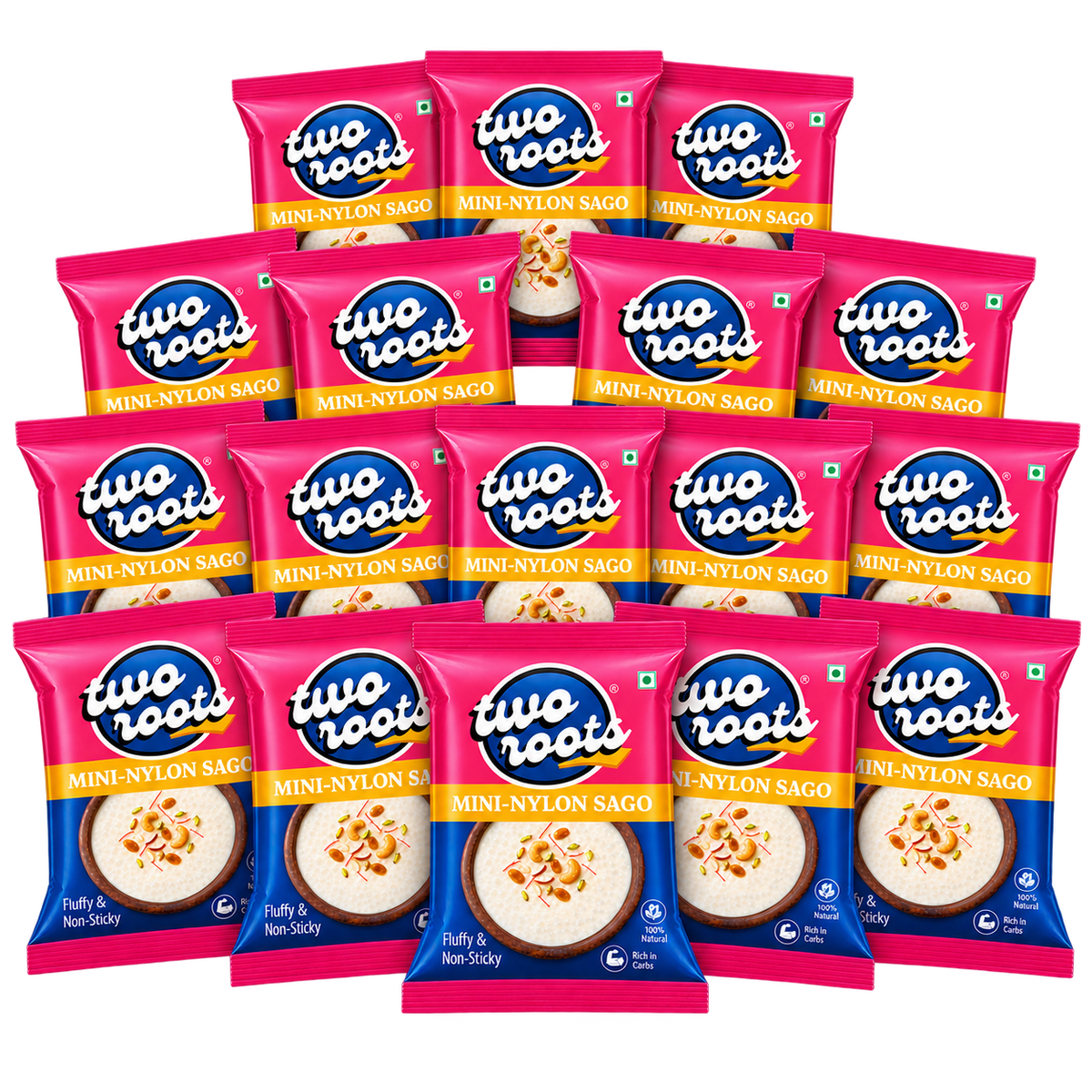 Mini Nylon Sabudana Pack of 18 (500g x 18 Packs)