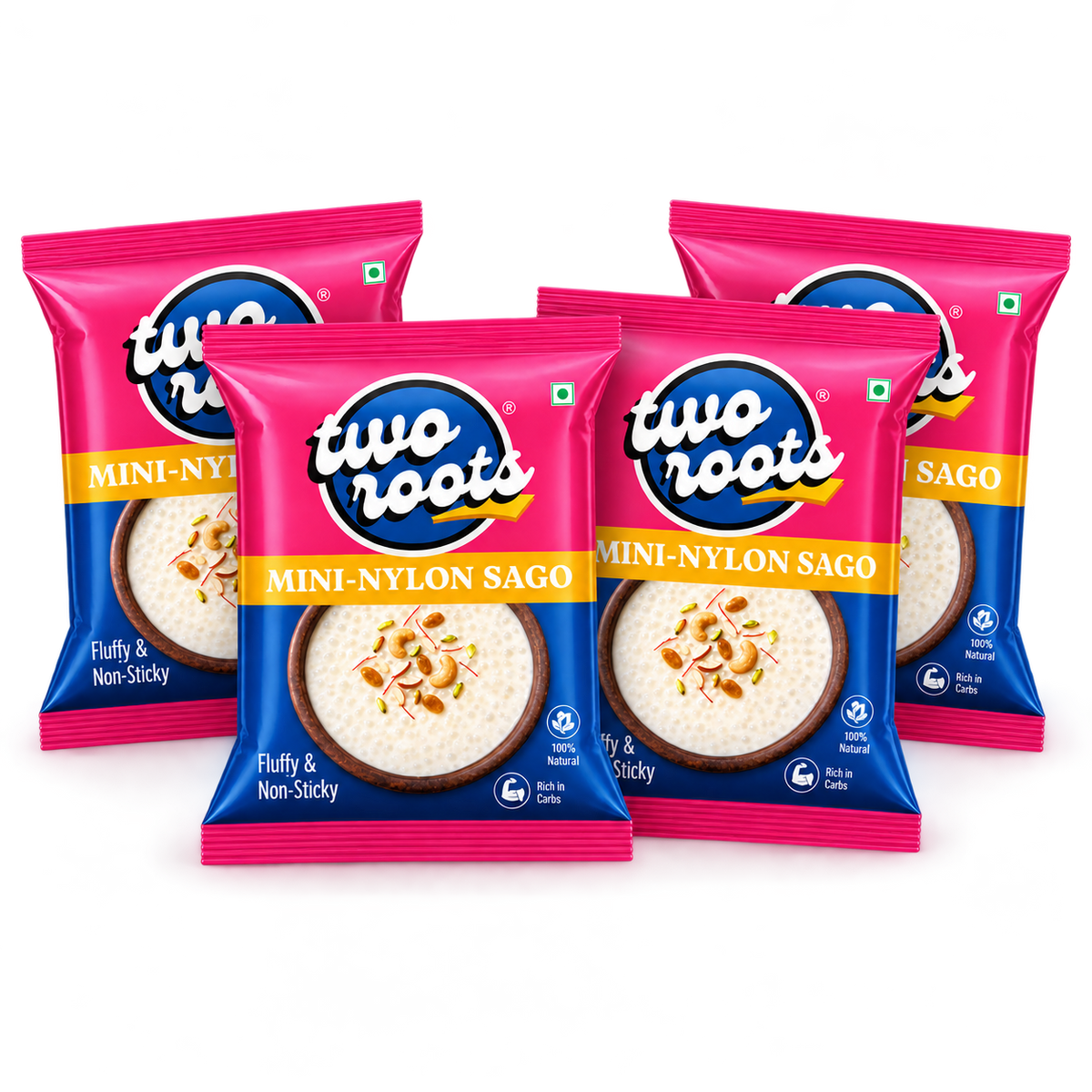 Mini Nylon Sabudana Pack of 4 (500g x 4 Packs)
