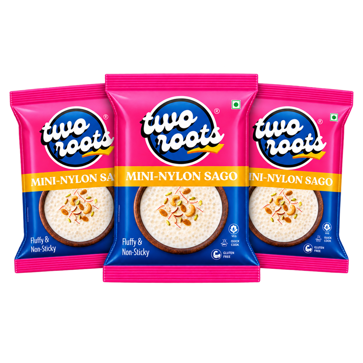Mini Nylon Sabudana Pack of 3 (500g x 3 Packs)