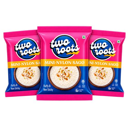 Mini Nylon Sabudana Pack of 3 (500g x 3 Packs)